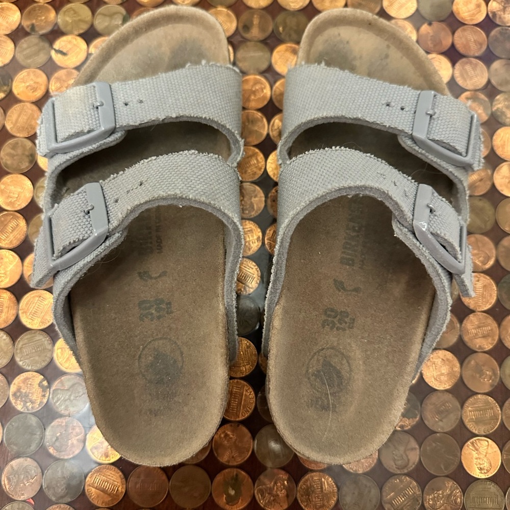 Birkenstock Gray Sandals with Buckles - EU size 30